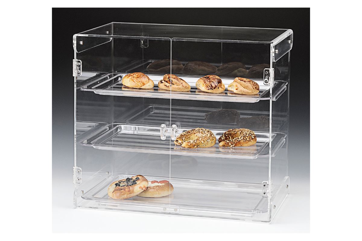 Polycarbonat Tepsili Teşhir Standı