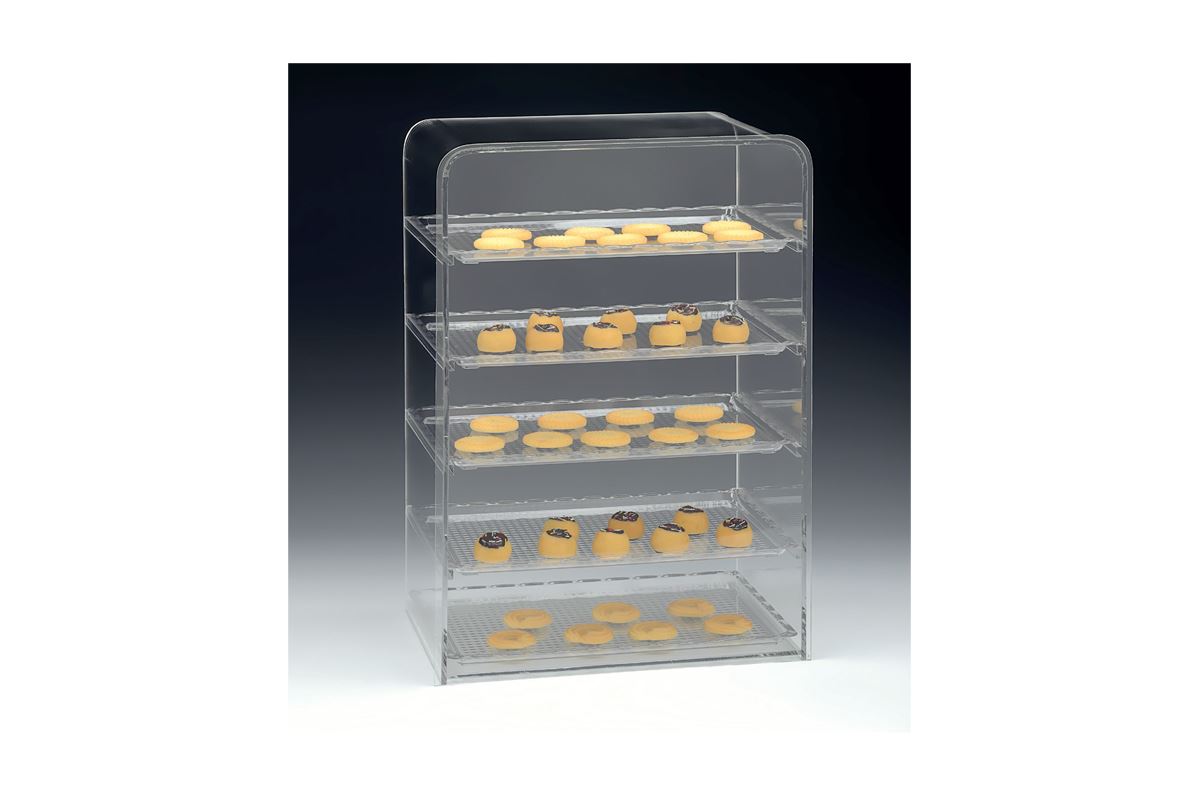 Polycarbonat Tepsili Teşhir Standı