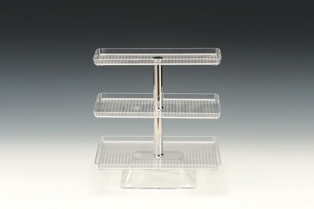Polycarbonat Tepsili Teşhir Standı