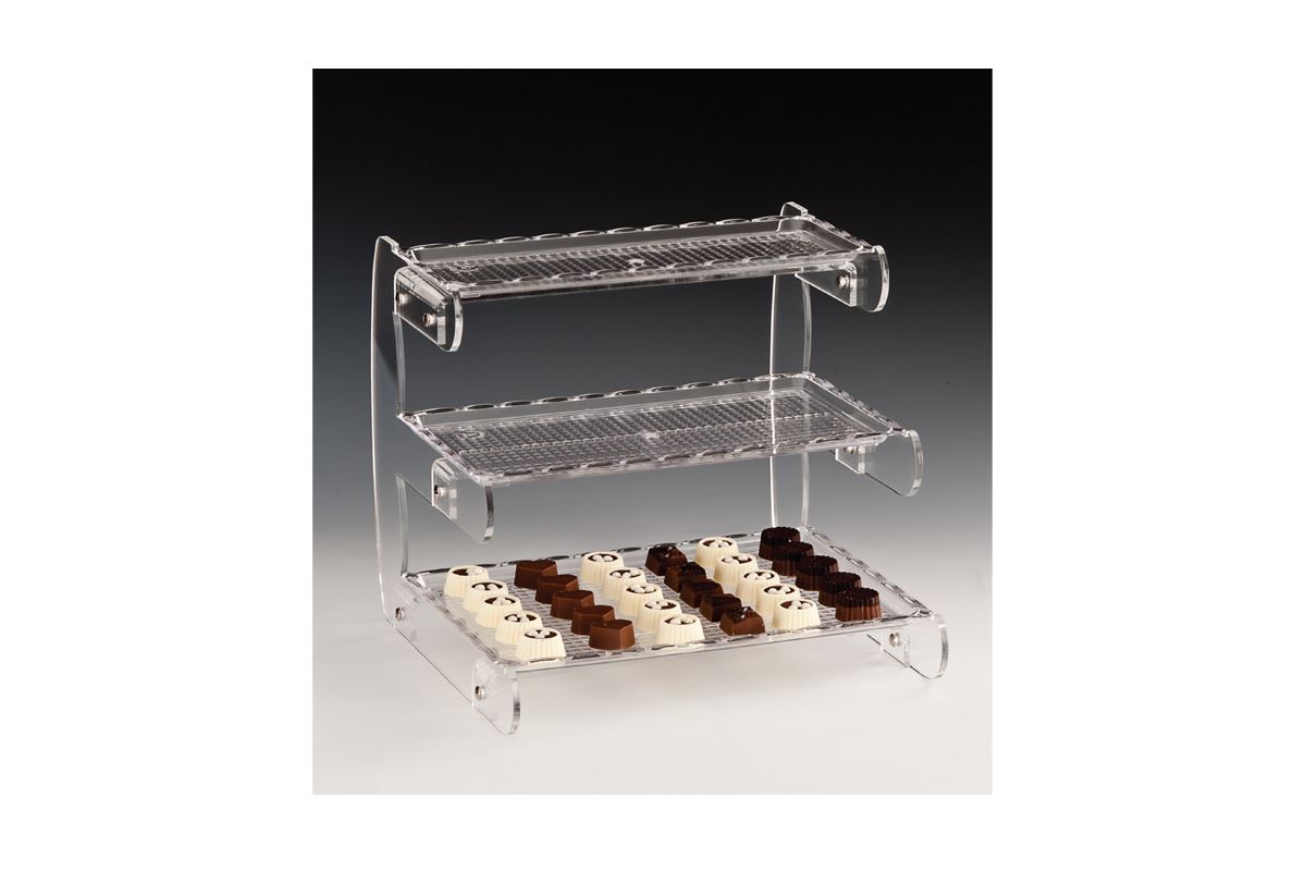 Polycarbonat Tepsili Teşhir Standı
